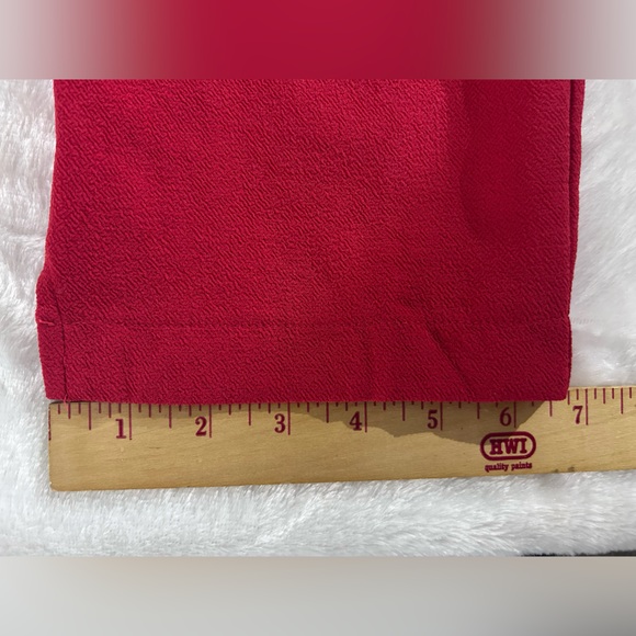LOFT Red Paperbag Waist Pants NWT Size Small - Picture 11 of 14